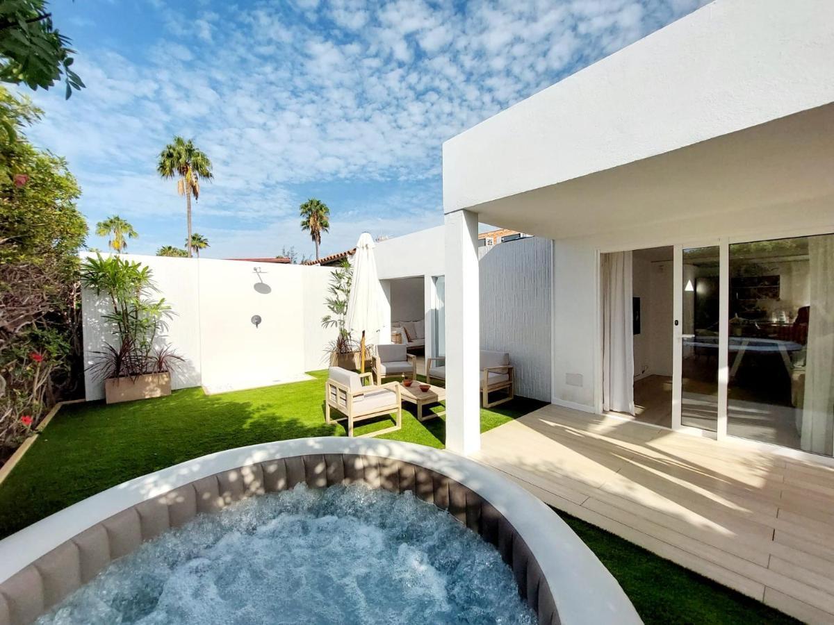 Bungalow De Diseno Hidromasajes Terraza Y Piscina. San Bartolomé Extérieur photo